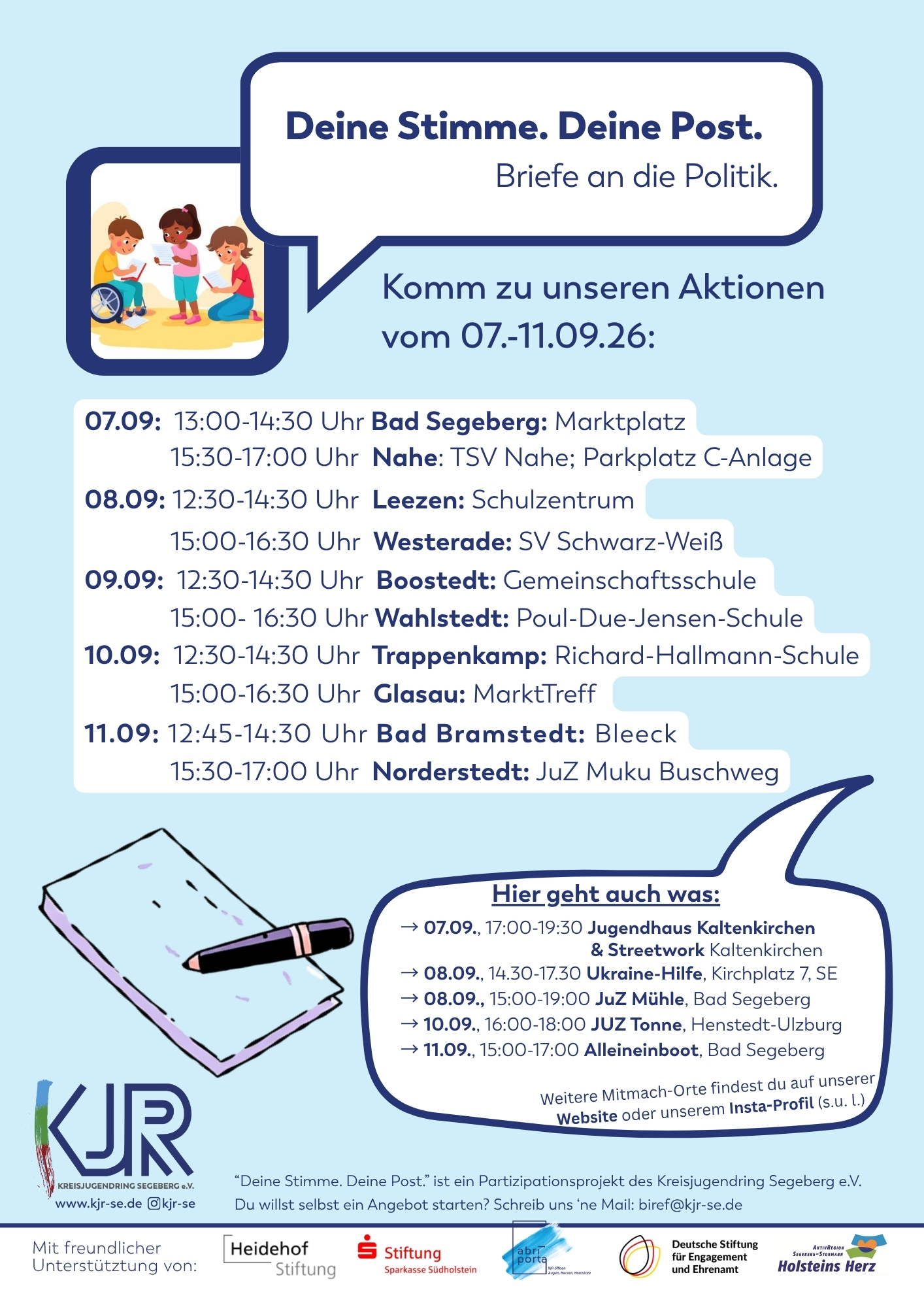 cc: Kreisjugendring Segeberg e.V.